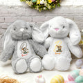 Conejito de Pascua de peluche personalizado con inicial y nombre Regalo de Pascua para niños