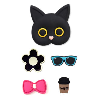 Detachable DIY Bag Accessories - Black / F