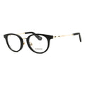 Burberry BE2413D3001 Mixed-Material Round Eyeglasses — Black