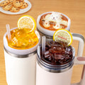 Café Cola Naranja Jugo Gato Taza Personalizada Tapa para Stanley con Nombre Cumpleaños Regalo de Navidad para Dueño Amante de Gato