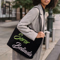 Bolsa de lona grande personalizada rosa y verde de hermandad de mujeres con nombre Accesorios de viaje Regalo de cumpleaños para hermanas amigas