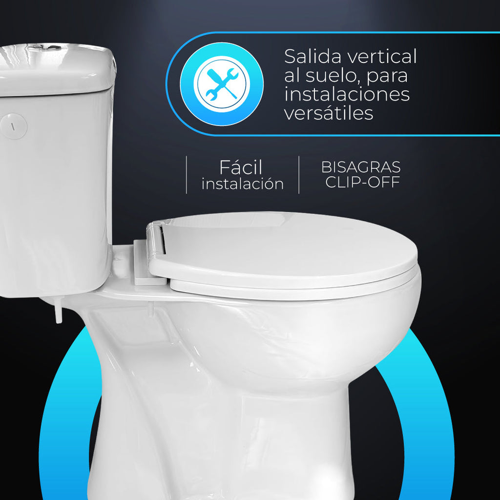 BATHME GADIR Inodoro Completo Salida Suelo Blanco