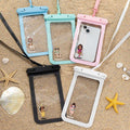 Funda impermeable para teléfono personalizada con nombre y cordón para actividades acuáticas Accesorios de cumpleaños para familiares y amigos