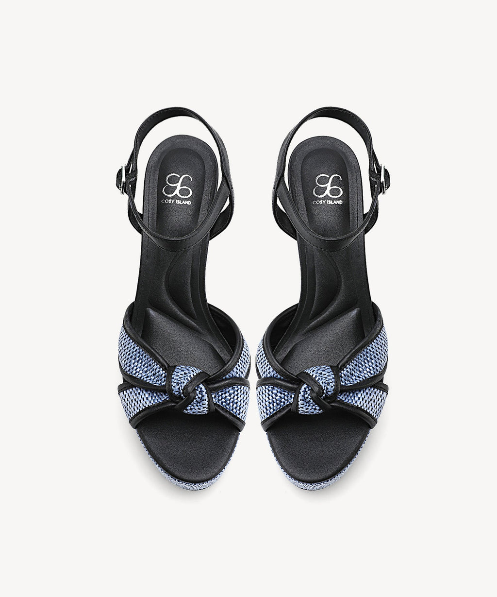Elegance Raffia Platform Sandal