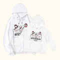 Personalizado Multicolor Copos de Nieve 1-5 Muñecos de Nieve Sudadera para Adulto Niño con Nombres Navidad Cumpleaños Regalo para la Familia