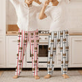 Personalizado Perro Gato Cara Foto Multicolor Rayas Pijama Pantalones con Nombre Cordón Cintura Cumpleaños Aniversario Regalo para Mujeres Hombres Amantes de las Mascotas