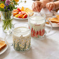 Vaso de cristal personalizado con asa y nombre Birthday Anniversary Gift for Women Nature Lovers
