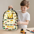 Mochila personalizada Dinosaurio Excavador Fantasía Unicornio con nombre y bolsillos laterales Regalo de cumpleaños de vuelta al cole para niños Niñas