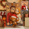 Personalizada de dibujos animados de fotos suave manta para el hogar Decoración de Navidad Cumpleaños Regalo para Parejas Familia Amigos