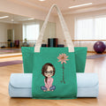 Personalizada Nacimiento Flor Caricatura Personaje Yoga Esterilla Bolsa Tote con Nombre Yoga Accesorios Viaje Cumpleaños Navidad Regalo para Mujeres Amantes del Yoga