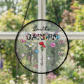 Personalizado 1-8 Nacimiento Flores Suncatcher Adorno de cristal con nombres Ventana Balcón Colgante Decoración Día de la Madre Regalo para mamá Abuela