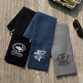 Toalla personalizada con monograma bordado con nombre y pinza para colgar Regalo de cumpleaños y aniversario para hombres entusiastas de la pesca
