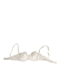 Women's White Silk Satin Balconnet Lingerie Bra Underwear Clothing