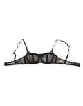 Women's Black Floral Lace Sheer Underwire Bra Underwear Polyamide (nylon) Clothing