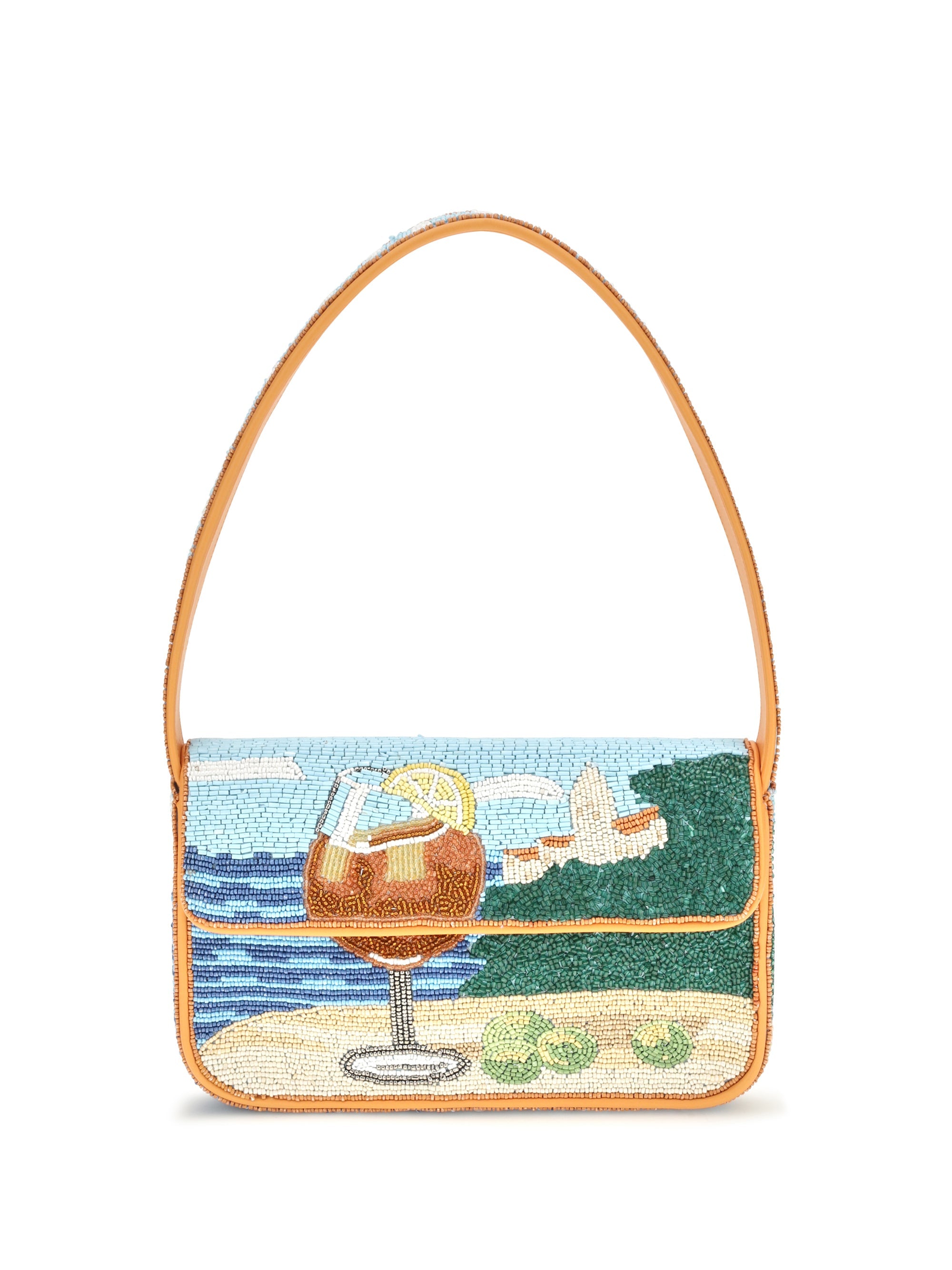 Staud Tommy Shoulder Bag — Orange