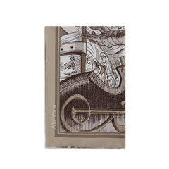 Men's Beige Silk Scarf