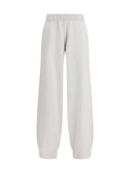 Fabiana Filippi Jewel-Detail Knit Joggers — Beige