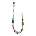 Women's Multicolor Murano Glass Beads Brass Zamak Necklace