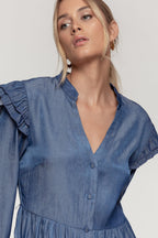 VESTIDO  VOLANTES