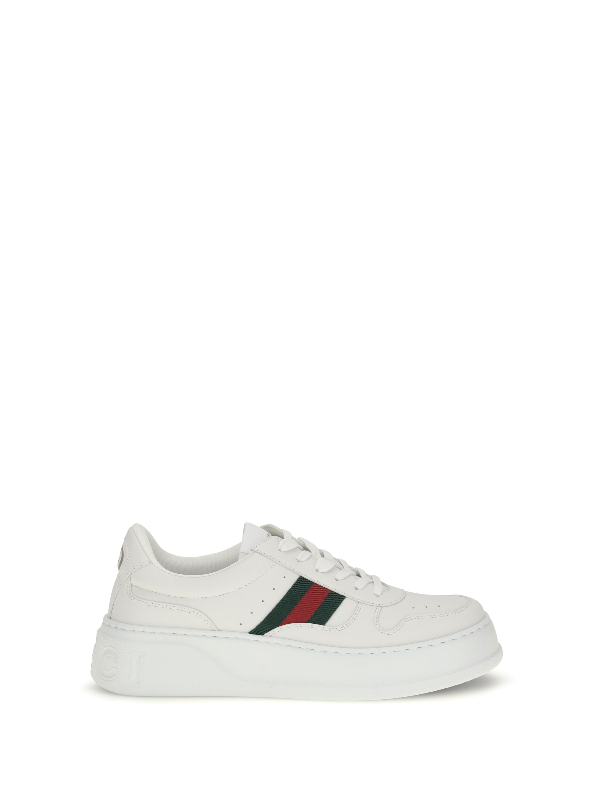 Gucci Oversized Sole Sneakers — White
