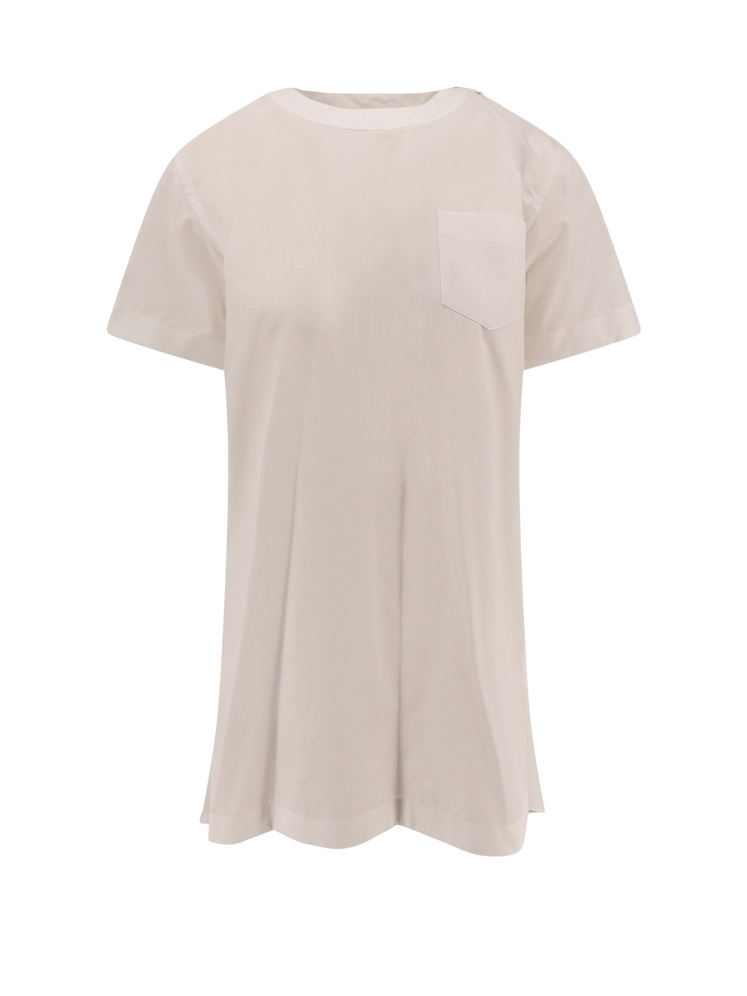 Sacai Dresses White Poliestere Cotone - 2