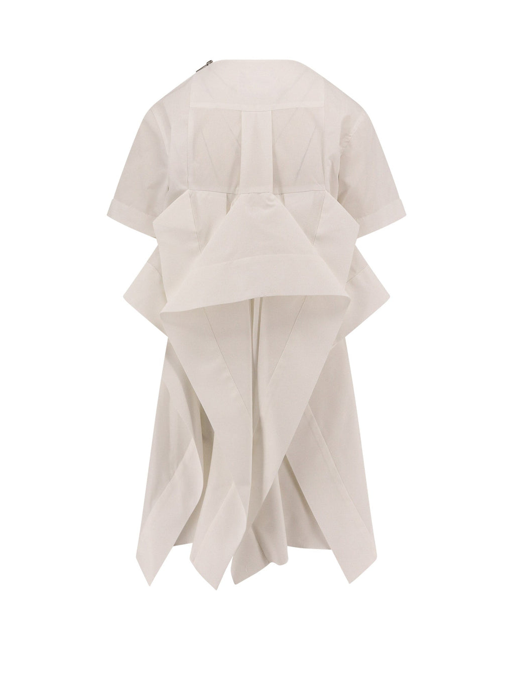 Sacai Dresses White Poliestere Cotone - 2