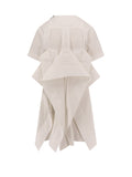 Sacai Dresses White Poliestere Cotone - 2