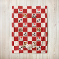 Personalizado Multi-Color Plaid Pet Portrait Soft Throw Blanket with Name Christmas Birthday Gift for Pet Parents Pet Lovers