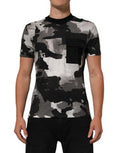 Multicolor Camouflage Men Short Sleeves T-Shirt Cotton Nylon