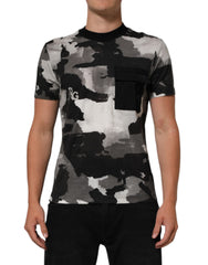 Multicolor Camouflage Men Short Sleeves T-Shirt Cotton Nylon