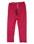 Women's Fuchsia Logo Lace Tight Midi Trousers Underwear Nylon Elastane