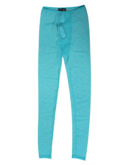 Women's Logo Lace Nylon-Elastane Leggings Blue