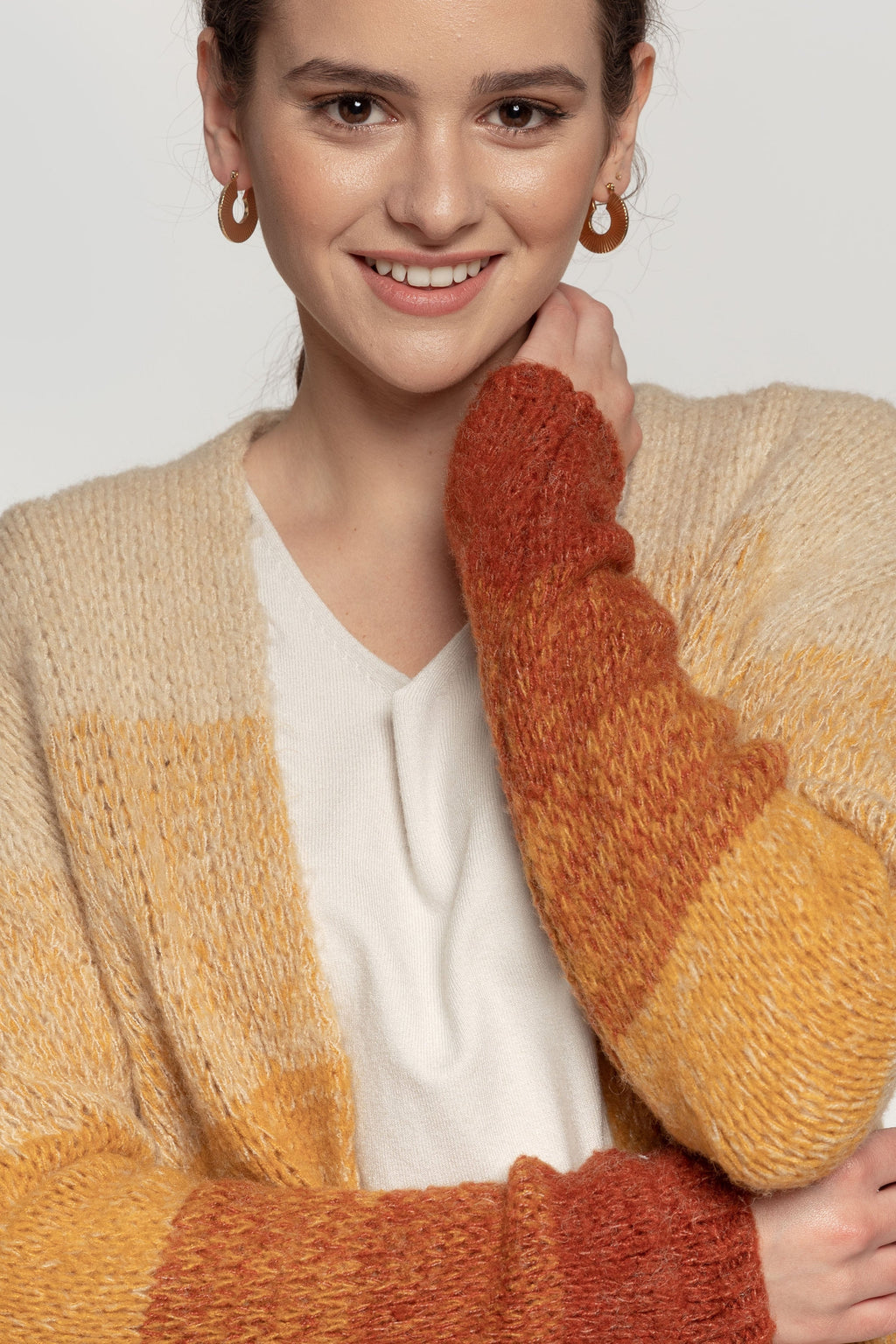 CARDIGAN  BICOLOR