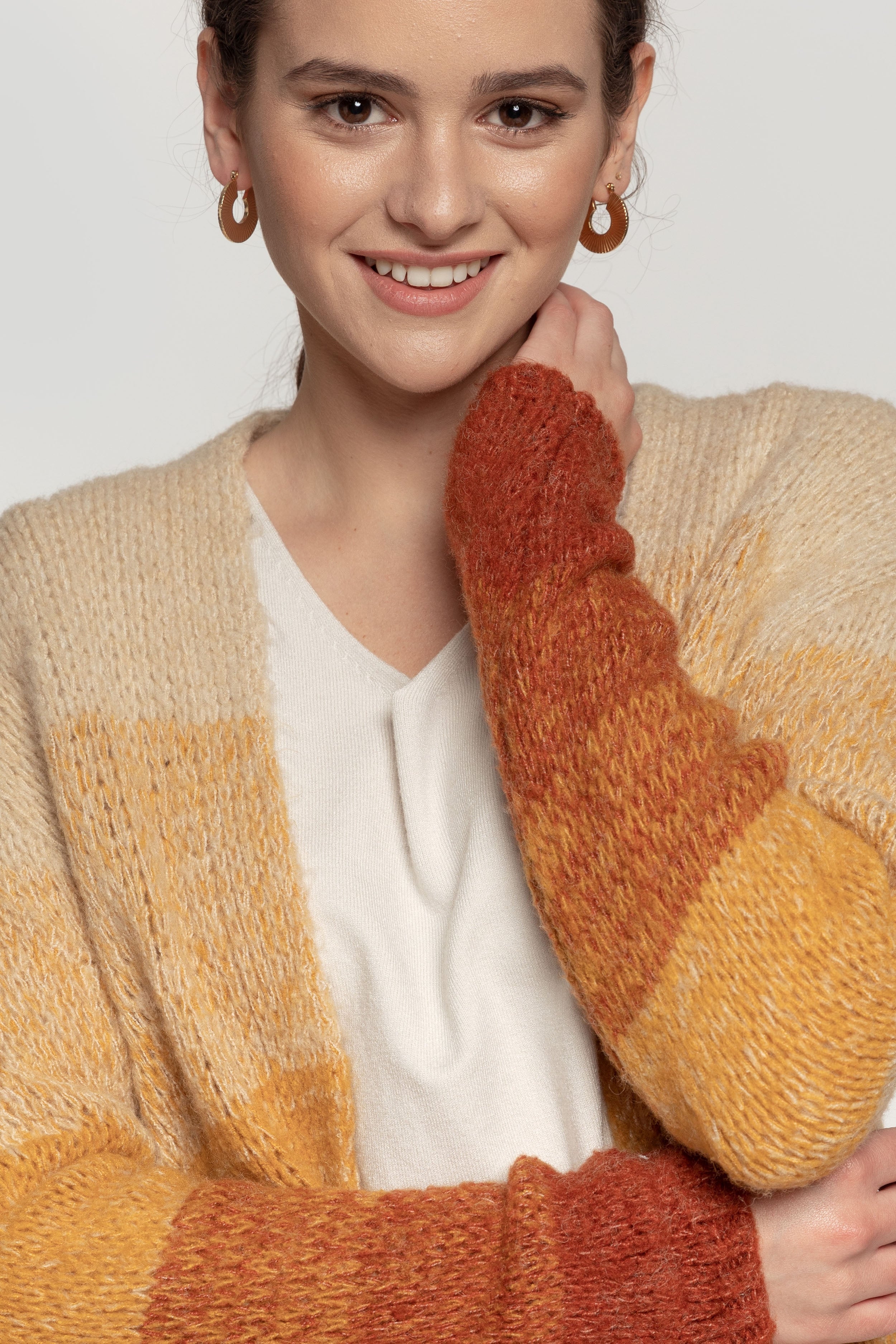 CARDIGAN  BICOLOR