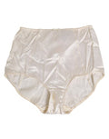 Women's Off White Silk High Waist Girdle Panty Underwear Clothing