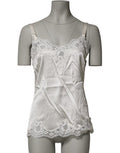 Women's Off White Floral Lace Tank Lingerie Top Underwear Co+05+pa+se