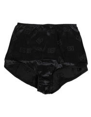 Women's Black Silk Stretch High Waist Girdle Underwear Co+08+pa+se Clothing
