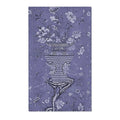 Floral Vase on Lavender Blue Accent Rug