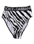 Women's Black White Stripes High Waist Panty Underwear And El+pl Clothing