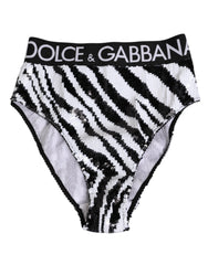 Women's Black White Stripes High Waist Panty Underwear And El+pl Clothing
