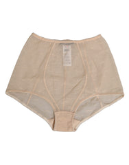 Women's Beige Nylon High Waist Girdle Panty Underwear 08+pa Clothing