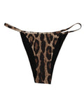 Women's Brown Leopard Triangle Tanga Panty Underwear 25+pa Clothing