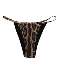 Women's Brown Leopard Triangle Tanga Panty Underwear 25+pa Clothing