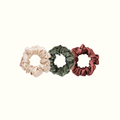 Lot de 3 chouchous (champagne, moka, vert sauge) - le moyen