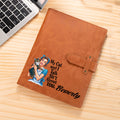 Personalizado Retro Chica Feminismo Diseño A5 PU Cubierta de cuero portátil con nombre y bolsillo Cumpleaños Aniversario Regalo para las mujeres
