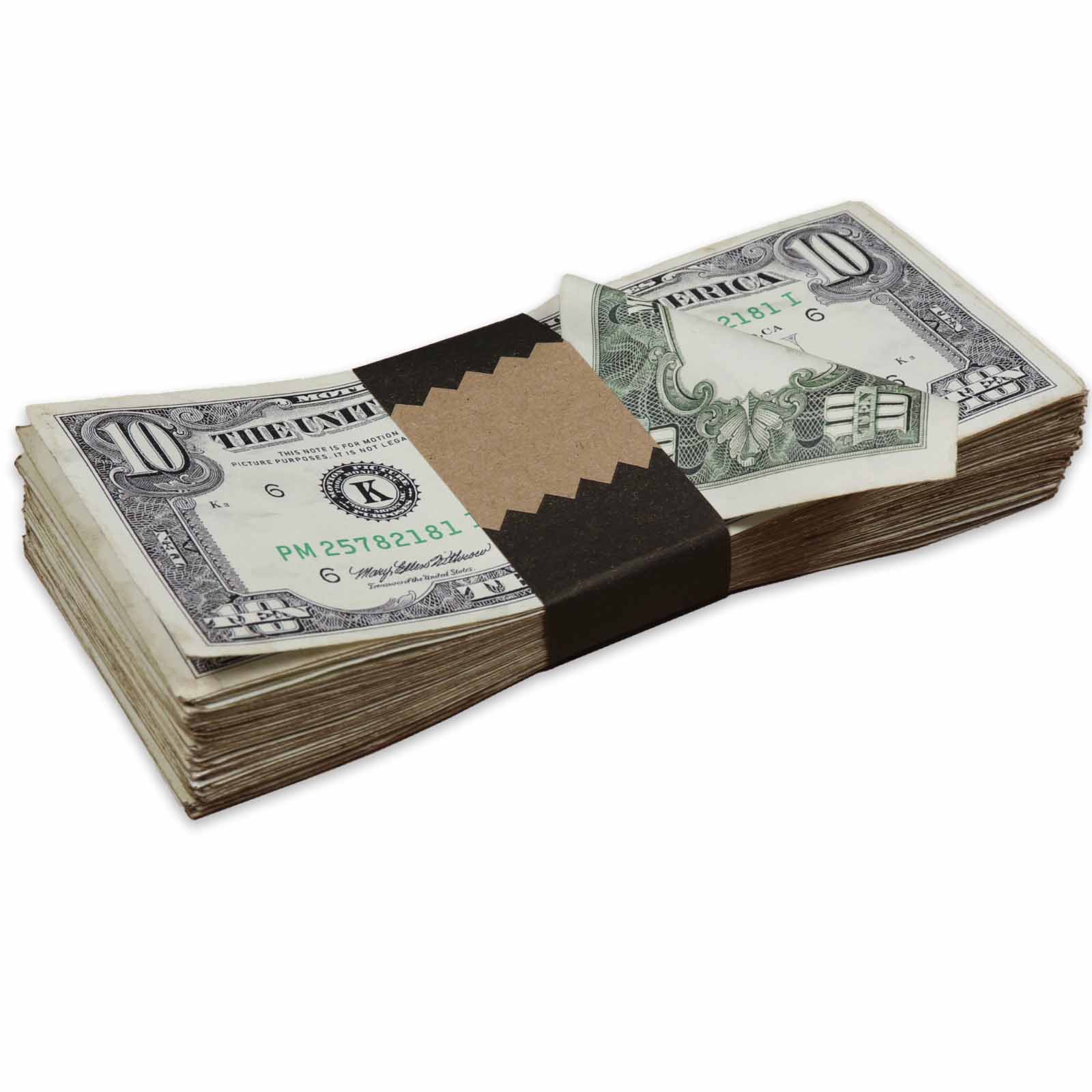 $1,000 RealAged® Full Print 1990 Series Stack By Prop Money Inc.