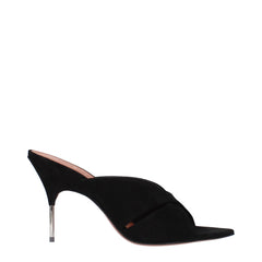Women's Samantha Heel Slide Black Suede Upper Leather