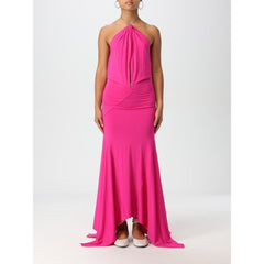 Women's Fuchsia Jersey Cocktail Dress