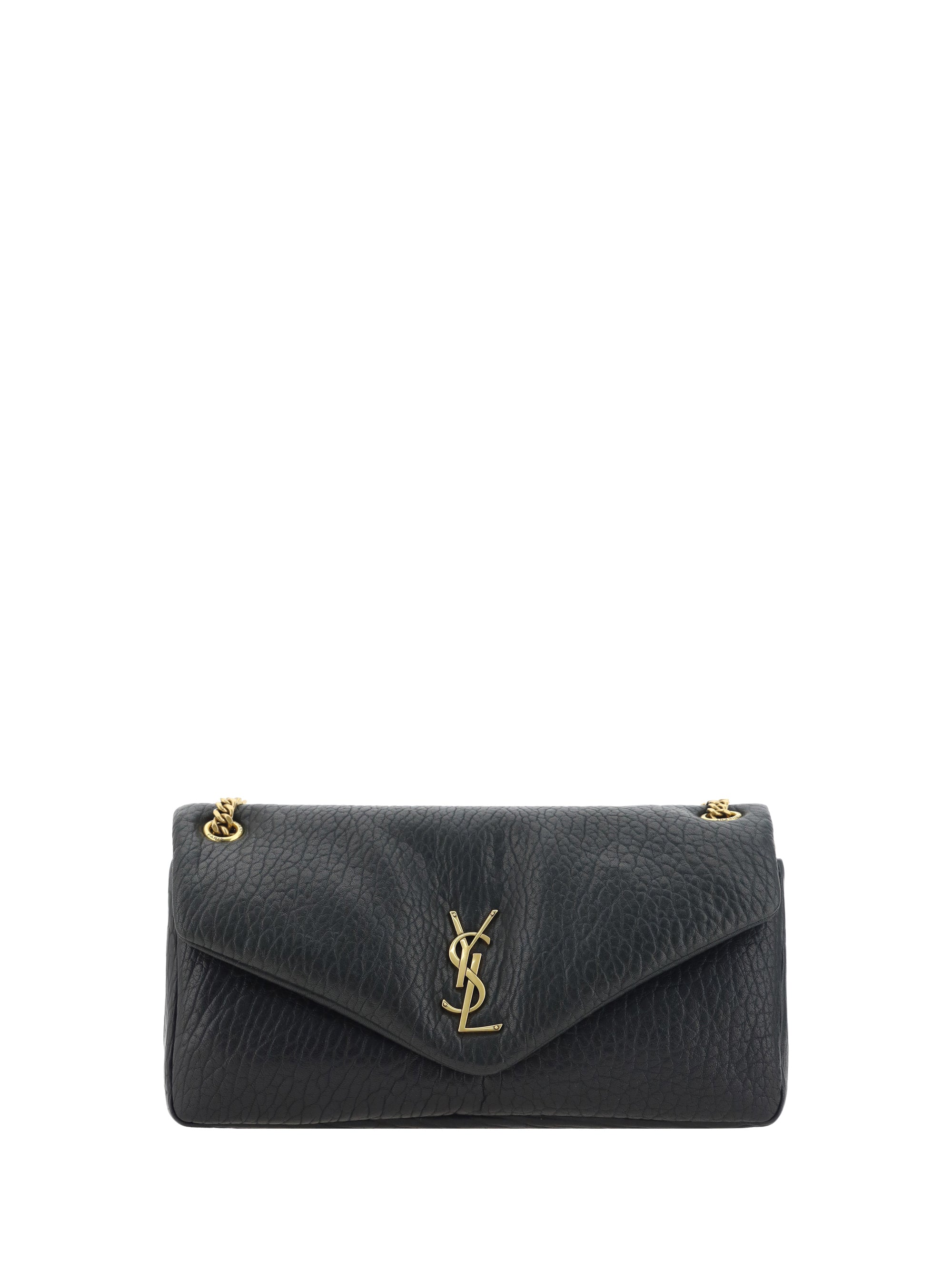 Saint Laurent Calypso Shoulder Bag — Black