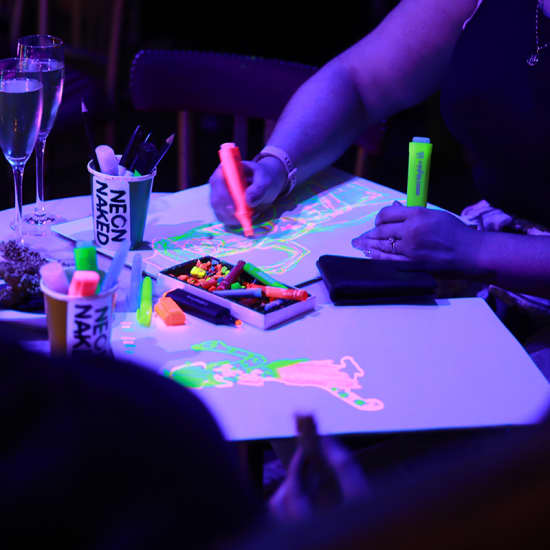 Multi- Model Experience! Neon Naked Life Drawing!